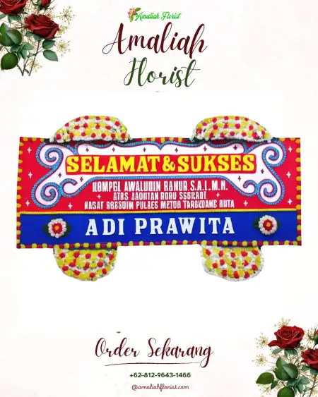 Papan Bunga Ucapan Selamat Tenggarejo